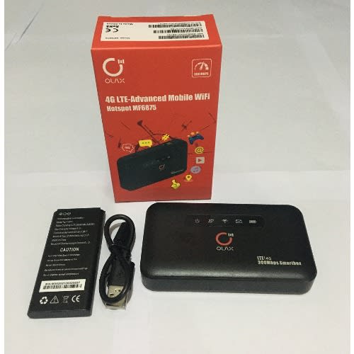 4G LTE-Advanced Mobile WiFi With 300Mbps Speed -  LAN Port & 10Hours - 2600mAh