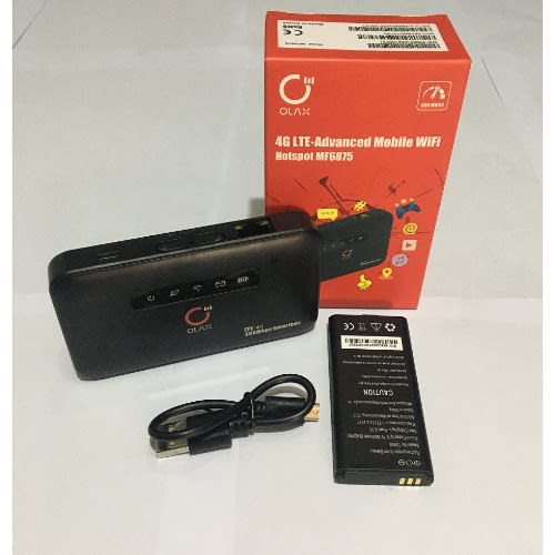 4G LTE-Advanced Mobile WiFi With 300Mbps Speed -  LAN Port & 10Hours - 2600mAh