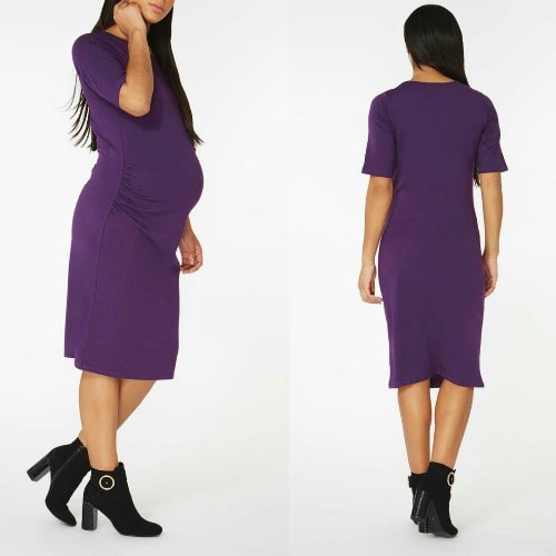Maternity Dress - Purple