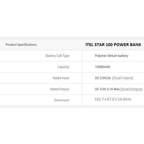 Super Slim 10000mAh 2.1A Fast Charging Power Bank