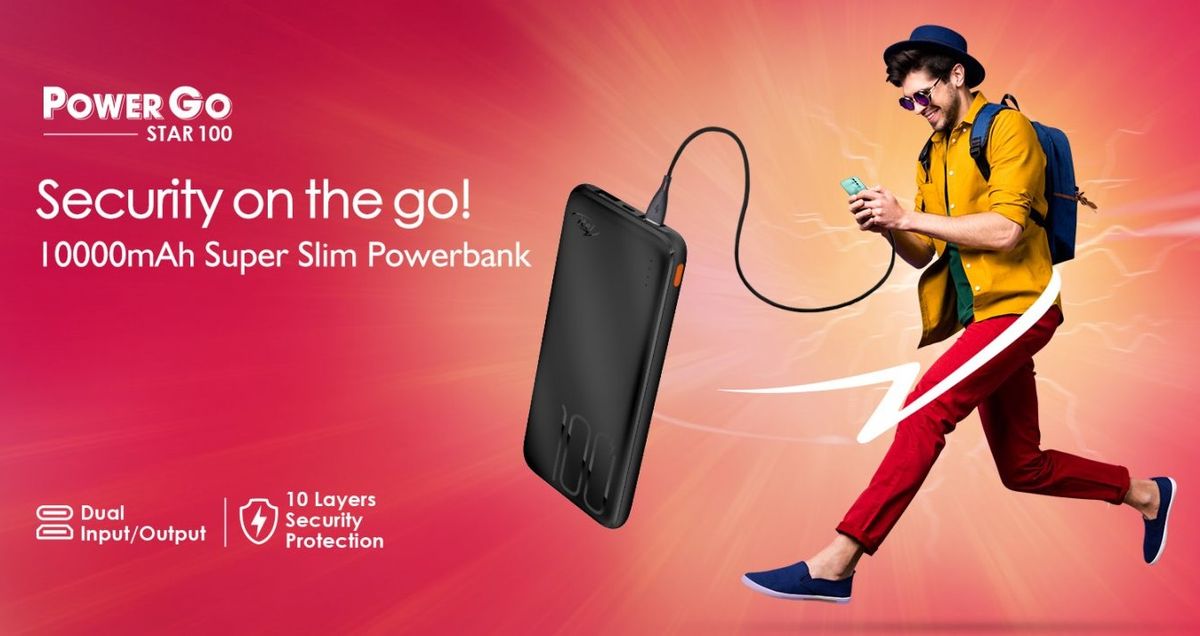 Super Slim 10000mAh 2.1A Fast Charging Power Bank