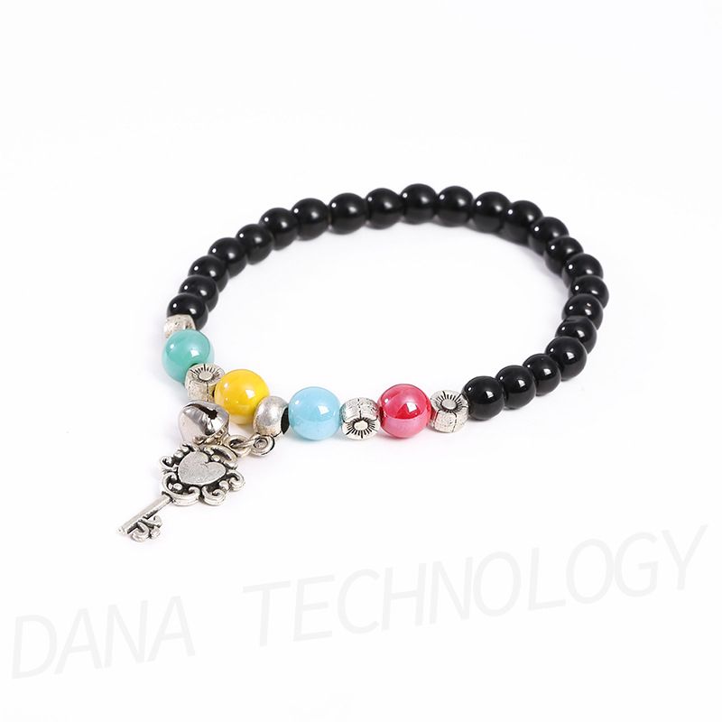 B003&4 Fashion 2 In 1 Love Heart Lock+Key Couple Bracelet