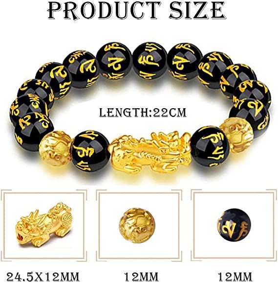 Feng Shui Black Obsidian Wealth Bracelet