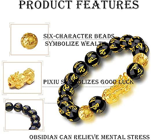 Feng Shui Black Obsidian Wealth Bracelet
