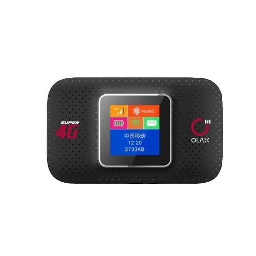 Olax 4g Lte-advanced Mobile Wi-fi With Screen Display - 3000mAh