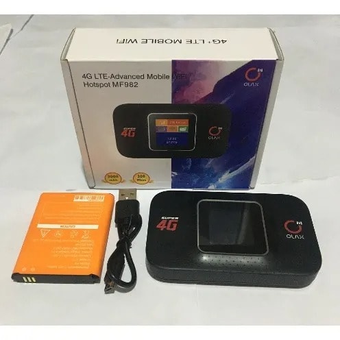 Olax 4g Lte-advanced Mobile Wi-fi With Screen Display - 3000mAh