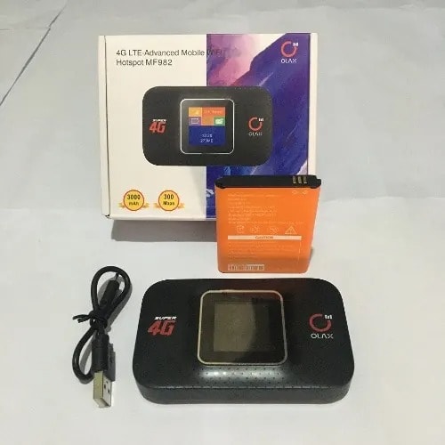 Olax 4g Lte-advanced Mobile Wi-fi With Screen Display - 3000mAh