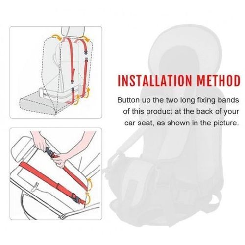 Baby Safety Car Strap On Seat Belt - Sky Blue