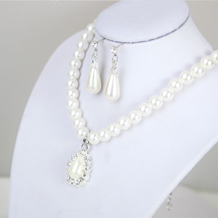 Jewelry Pearl Lovely Earring Jewellery Set