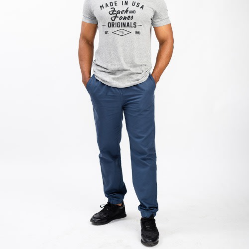 Signature Unisex Chinos Joggers - Navyblue