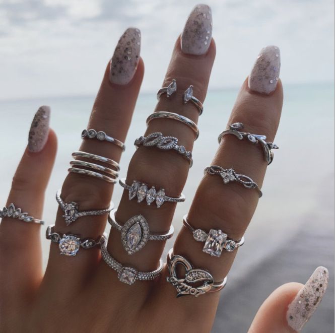 15 In 1 Knuckle Ring Set For Ladies