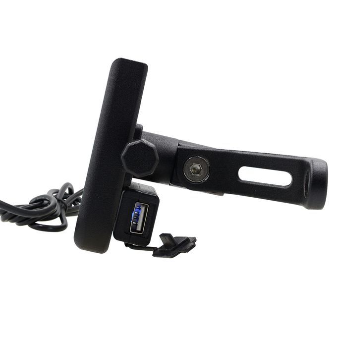 Motorcycle Phone Holder 360-Degree Rotation Bike-Silver