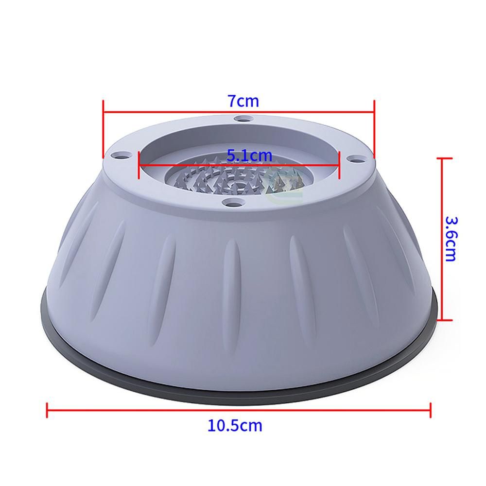 4 Pack Washing Machine Feet Pads Floor Mats Anti Vibration Non-Slip Shock-Proof Noise Cancelling Height Adjustable Pads for Washing Machine Dryer Fridge Furniture Home Appliances