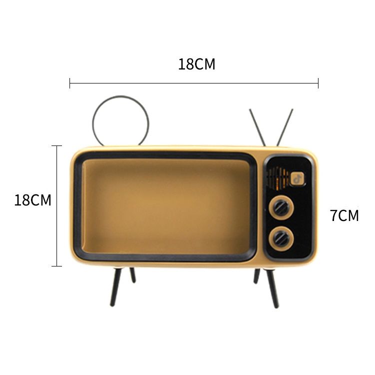 Desktop Retro Bluetooth Audio Mobile Phone TV Stand Lazy Mobile Phone Stand(Brown Bluetooth)