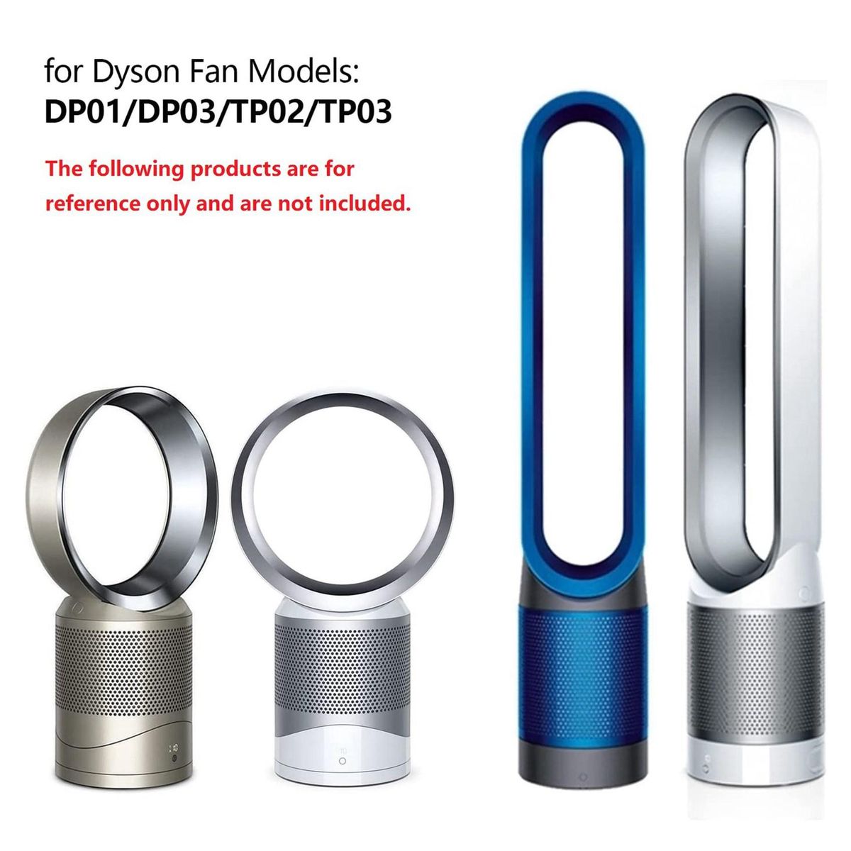 Repment Remote Control for Pure Cool Link DP01 DP03 TP02 TP03 Air Purifier Fan Remote ControlSilver