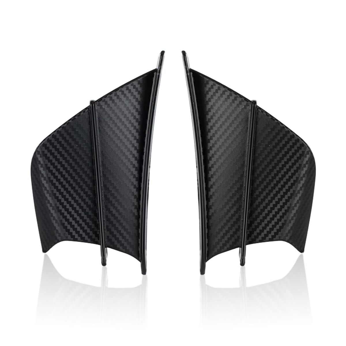 Universal Motorcycle Side Wing Bright Black Side Panel Winglets Fairing Winglets Side Wing Kit One Pair Replacemen for BMW S1000RR V4 ZX-10R R1Motorcycle Sports Car