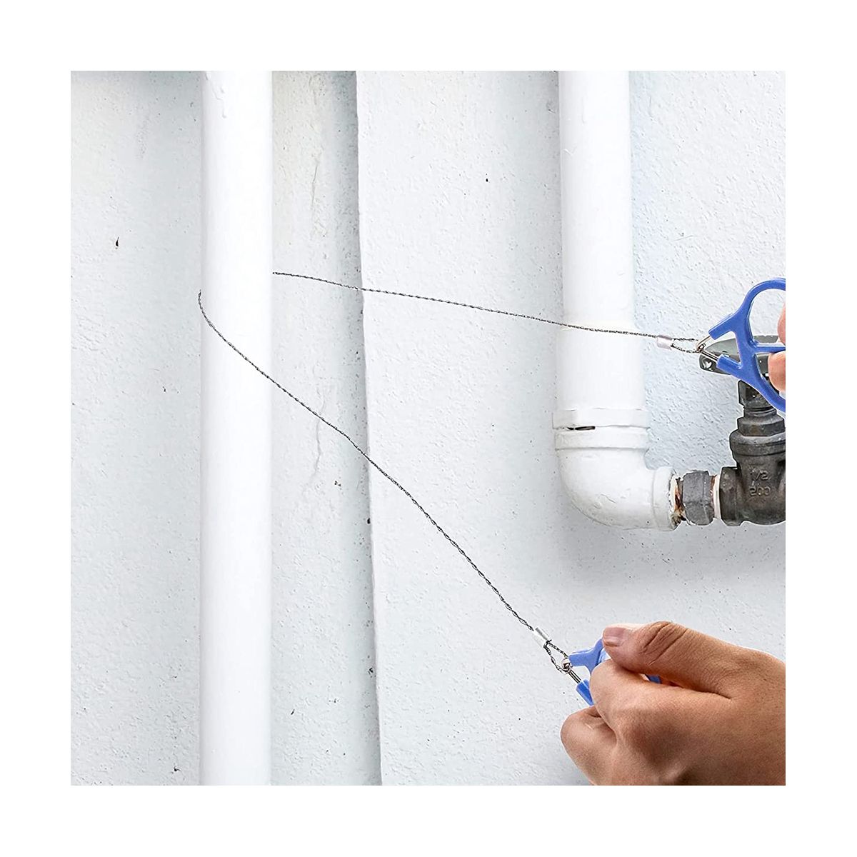 Wire Saw, 20 Inch Stainless Steel Serrated Rope Saw,