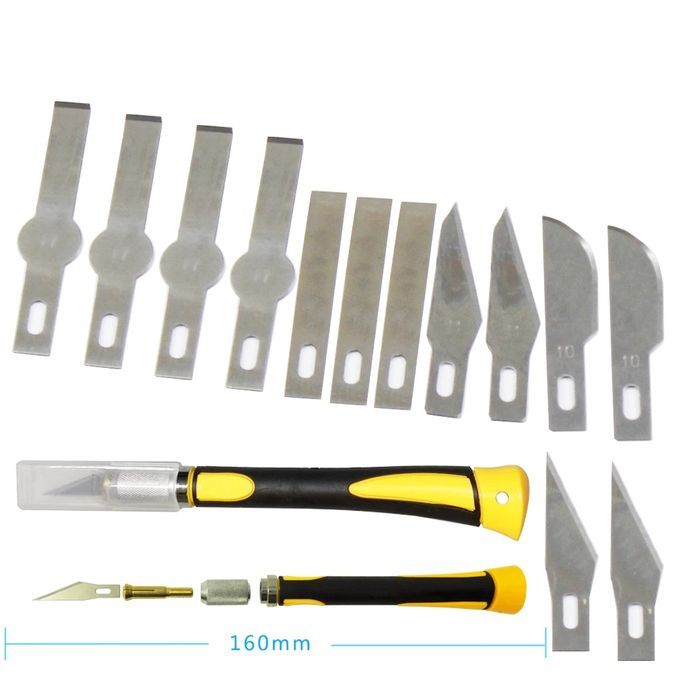 1 Knives With 14 Bl-ade Replacement Surgical Scalpel Paper Cut