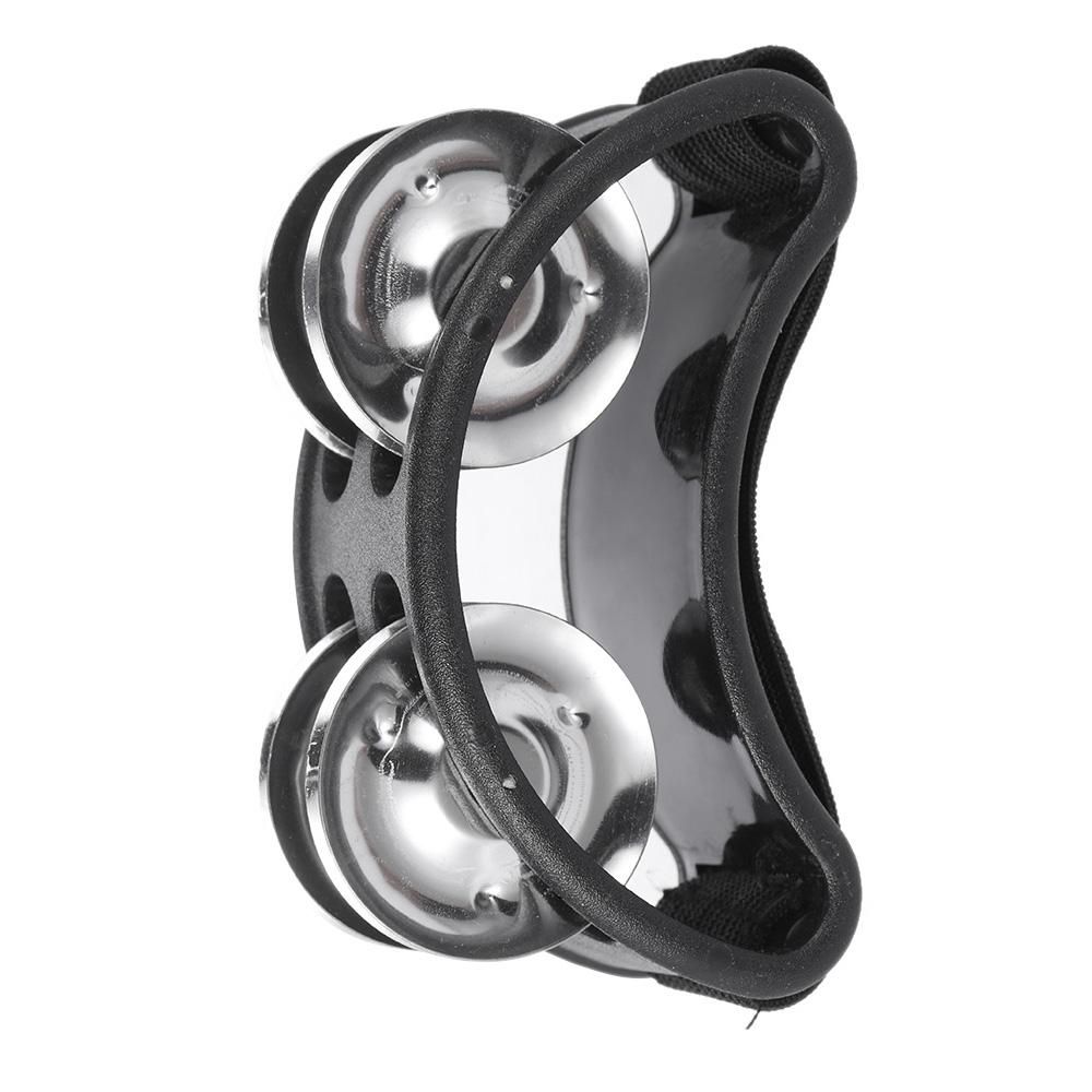 Foot Tambourine Percussion Musical Instrument 2 Sets Metal Jingle Bell