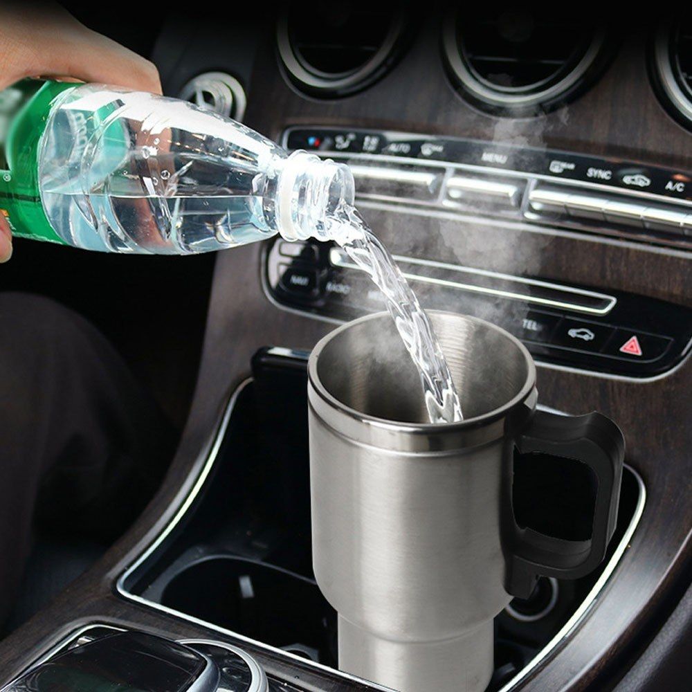 Car Thermos Cup 12.0V Electric Kettle Heating Cup Stainless