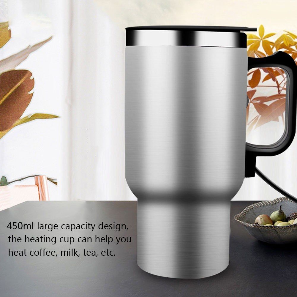 Car Thermos Cup 12.0V Electric Kettle Heating Cup Stainless