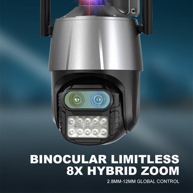 8MP  WIFI IP Camera Audio CCTV Surveillance Outdoor 8X Digital Zoom Night Full Color Wireless Waterproof Security