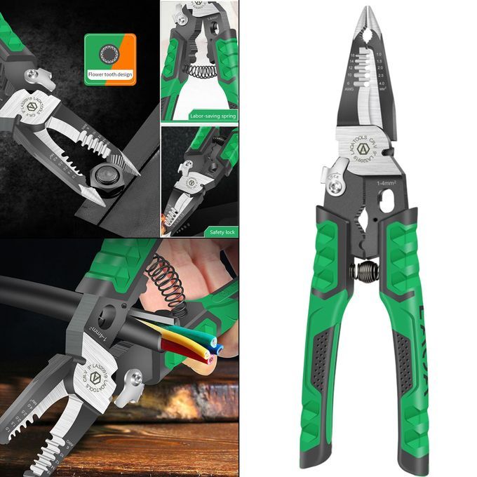 9 In 1 Electrician Pliers Multifunctional  Nose Pliers Wire