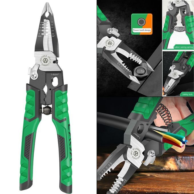 9 In 1 Electrician Pliers Multifunctional  Nose Pliers Wire