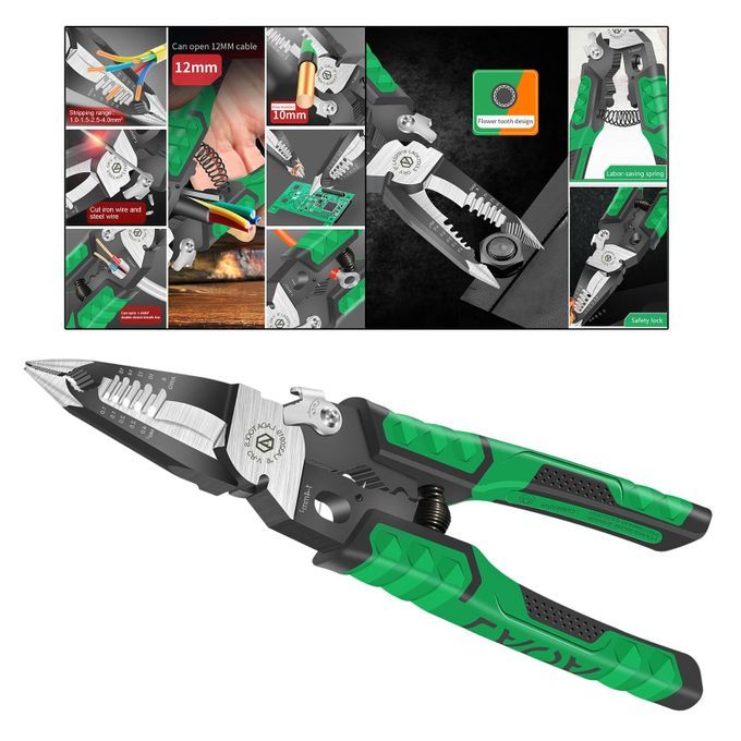 9 In 1 Electrician Pliers Multifunctional  Nose Pliers Wire