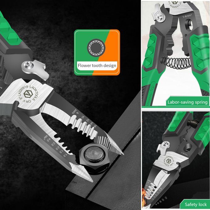 9 In 1 Electrician Pliers Multifunctional  Nose Pliers Wire