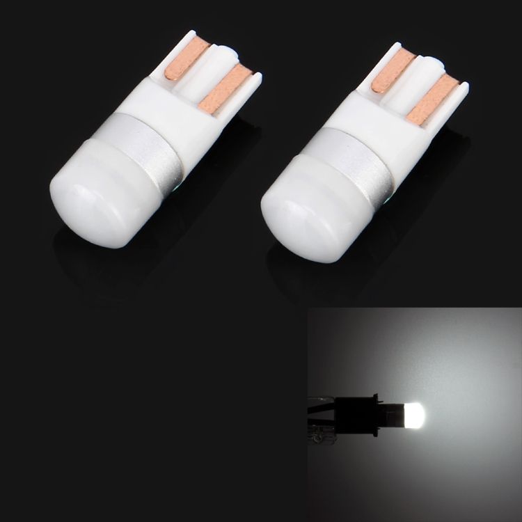 2 PCS T10/W5W/194/501/168 1W 70LM 6000K Car Reading Lamp