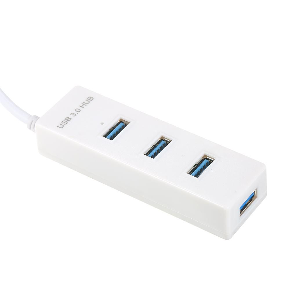 USB3.0 Hi-speed Hub 4 Port USB3.0 Hub with Micro USB Power Supply Simultaneous Use 5Gbps Transmission Large Files Small & Light
