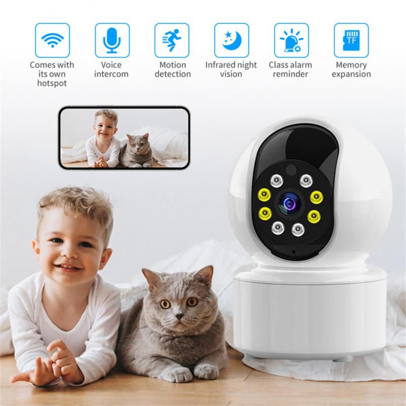With Auto Tracking Baby Monitor Wifi Wireless Camera P2p  Night Vision Home Remote Mobile Phone Ip Camera Cctv Camera Indoor