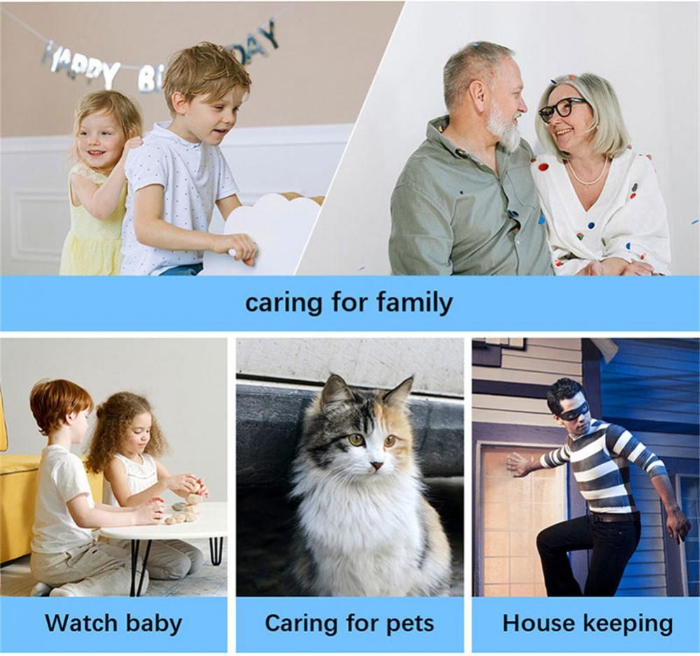 With Auto Tracking Baby Monitor Wifi Wireless Camera P2p  Night Vision Home Remote Mobile Phone Ip Camera Cctv Camera Indoor