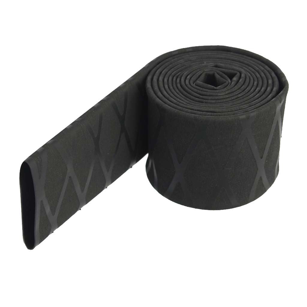 Silicone Rubber Heat Shrink Wrap Tube Non Slip  Rod 35mm Black