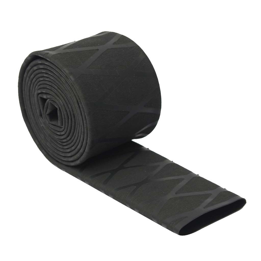 Silicone Rubber Heat Shrink Wrap Tube Non Slip  Rod 35mm Black