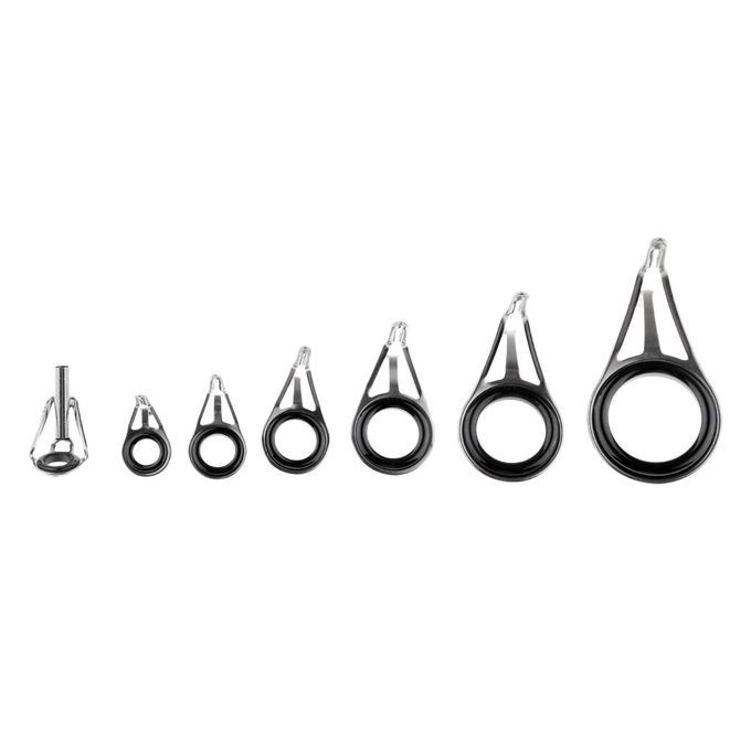 7pcs Rod Repair Kit  Rod Guides Tips Tops Double Leg Ceramic
