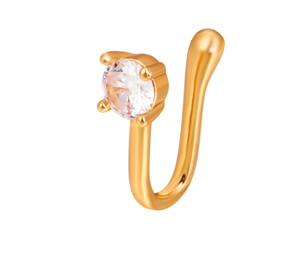 9 Pices Copper Plated Nose Clips Fashion Jewelry