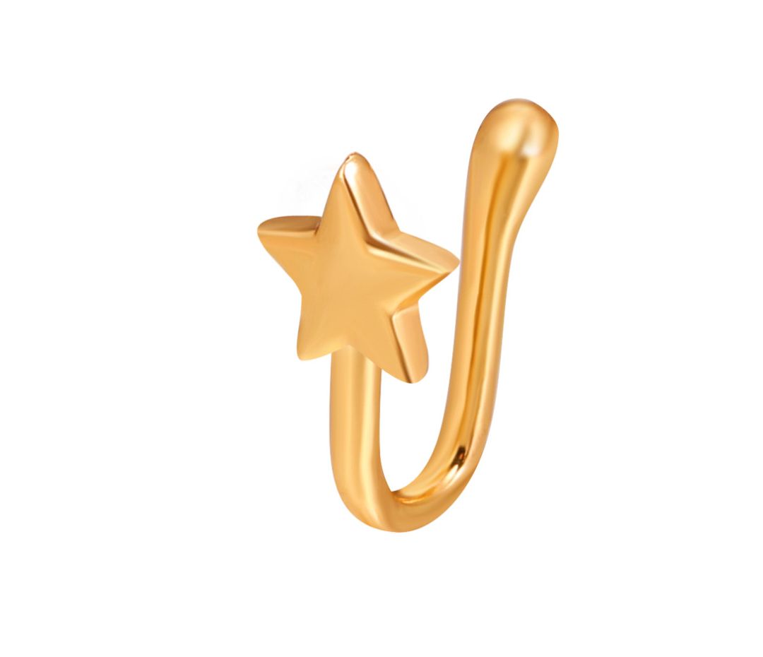 9 Pices Copper Plated Nose Clips Fashion Jewelry