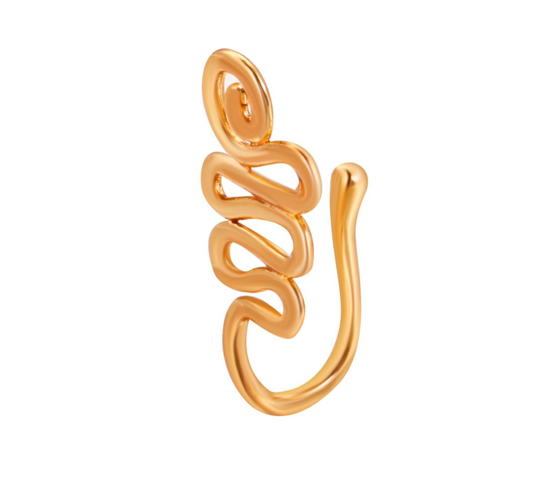 9 Pices Copper Plated Nose Clips Fashion Jewelry