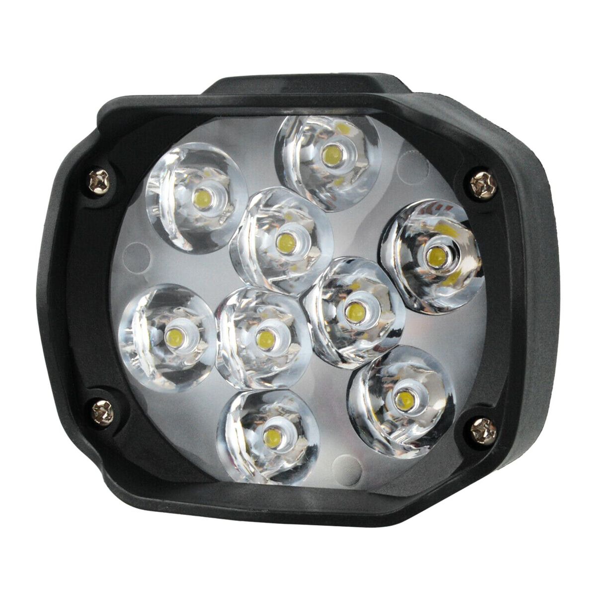 2Pcs Motorcycle Leds External Light 6000K IP68 Waterproof Electric-Vehicle Scooter Headlight Driving Fog Lamp