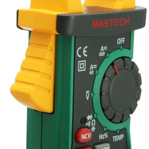 Mastech MS2109A True RMS Auto Range Digital AC DC Clamp Meter 600A Multimeter Volt Amp Ohm HZ Temp Capacitance Tester NCV Test