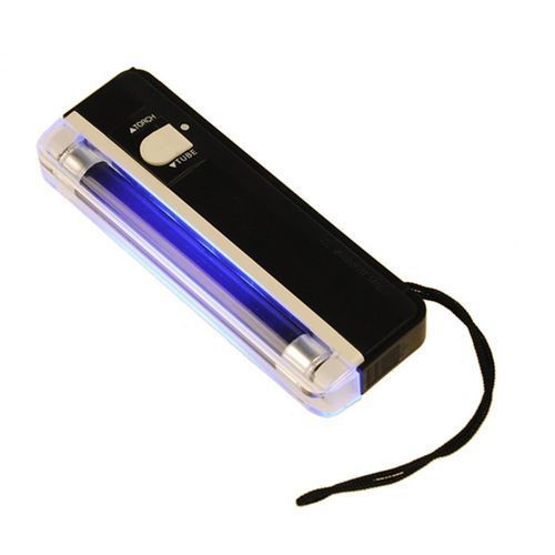 DANIU 2 In 1 UV Black Light Torch Portable Fakee Money Cash Detector