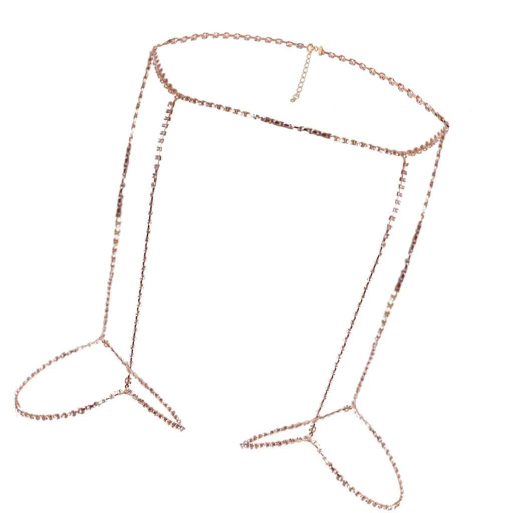 Shiny Women Crystal Rhinestone Leg Thigh Chain