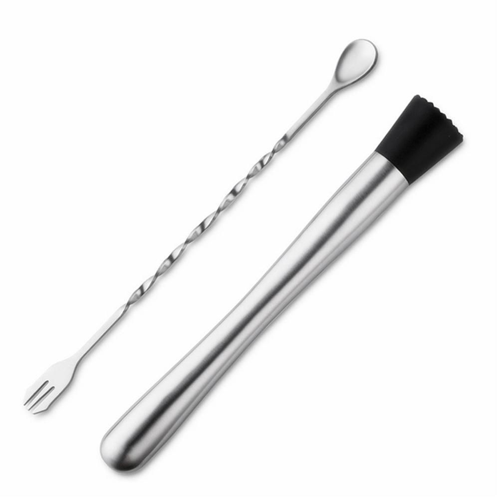 6pcs Cocktail Set Boston Shaker Mixer Stainless Steel Drink Making Tool Kit for Home Bar Use