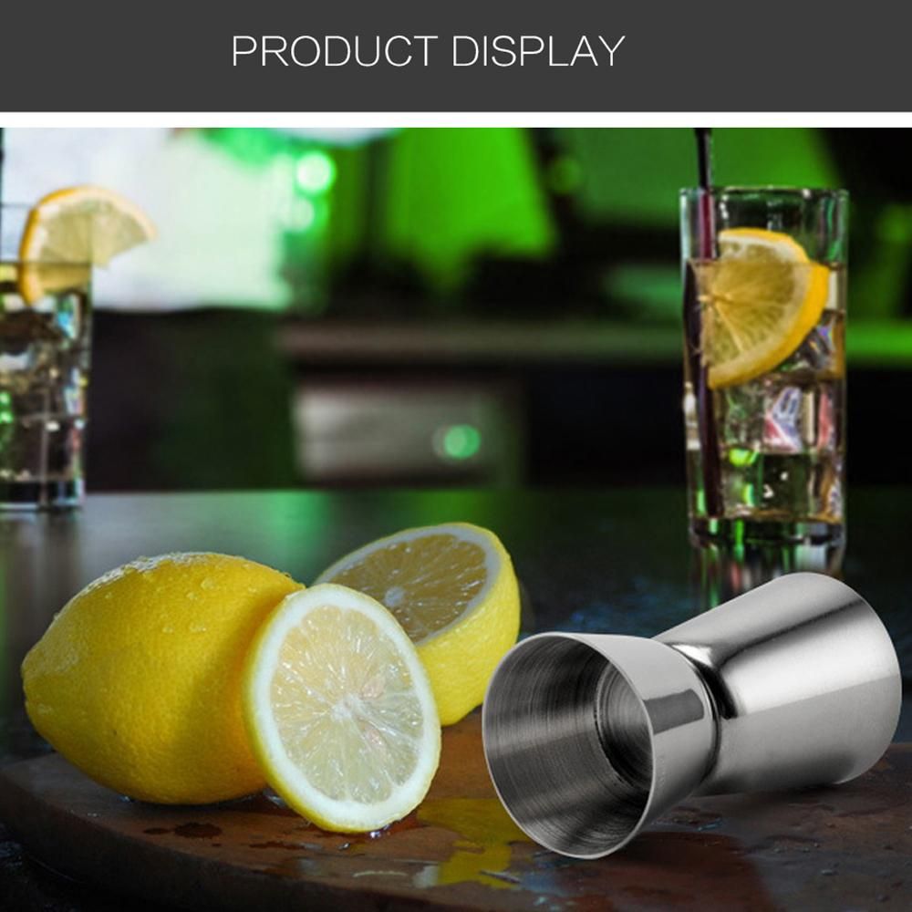 6pcs Cocktail Set Boston Shaker Mixer Stainless Steel Drink Making Tool Kit for Home Bar Use