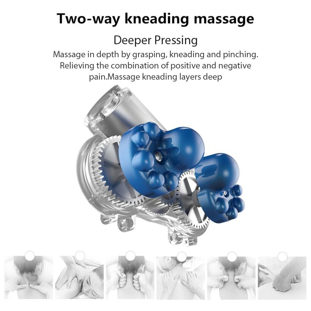 U-shaped Massage Pillow Electric Neck Massager 3 Levels Intensity 15min Timing Built-in Battery Comfortable Vibration Kneading Heating Massage Pillow for Neck Relax Pain Relief