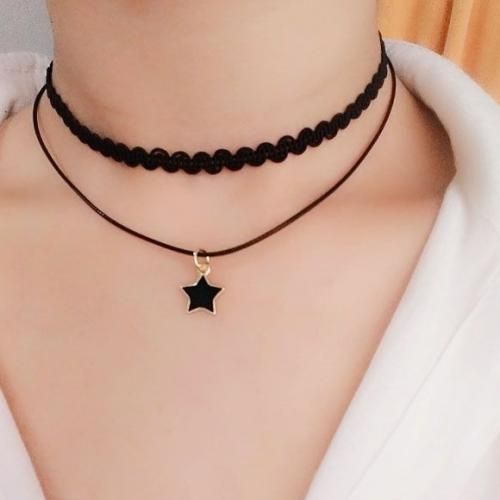 4Pcs Fashion National Style Multi-layer Korean Necklace Simple Necklace
