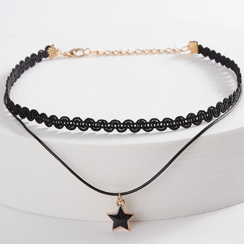 4Pcs Fashion National Style Multi-layer Korean Necklace Simple Necklace