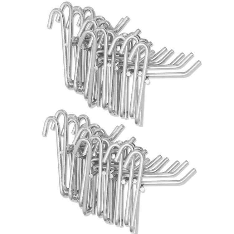Hook 50 PCS 3.5mm Supermarket Iron Grid Shelf Hook, Length: 10cm
